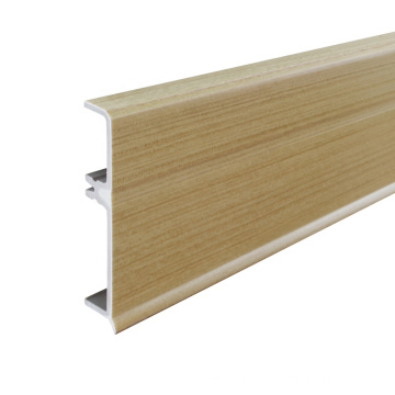 P68-A, PVC Baseboard Profile 68mm Decorative Wall Skirting Protector Skirting Board Coat Accessories OEM Customized